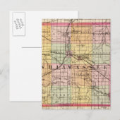 Karte des Shiawassee-Landkreises, Michigan (Vorne/Hinten)