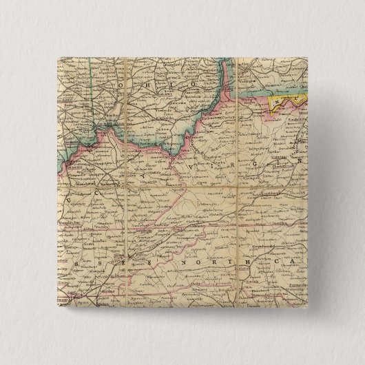 Karte des Sitzes des Zivilen Krieges in Amerika Button (Vorderseite)
