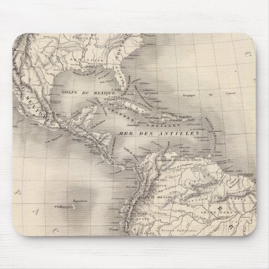 Karte des spanischen Imperiums in Amerika Mousepad (Vorne)
