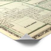 Karte des St. Clair Landkreises, Libanon und Carly Poster (Ecke)