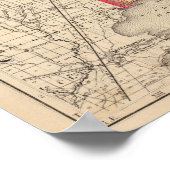 Karte des St Clair Landkreises, Michigan Poster (Ecke)