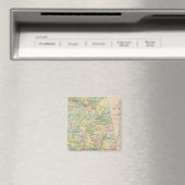 Karte des Staat Alabama 2 Magnet (In Situ (Geschirrspüler))