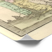 Karte des Staat Alabama 2 Poster (Ecke)