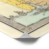 Karte des Staat Alabama Poster (Ecke)