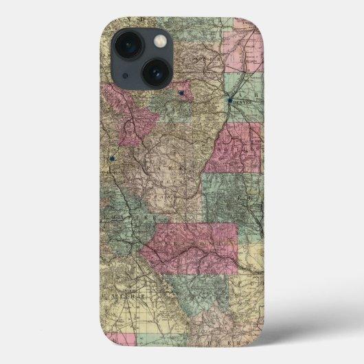 Karte des Staat Colorado Case-Mate iPhone Hülle (Rückseite)