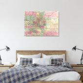 Karte des Staat Colorado Leinwanddruck (Insitu (Schlafzimmer))