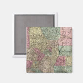 Karte des Staat Colorado Magnet (Vorderseite/Rückseite)