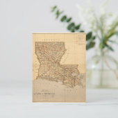 Karte des Staat Louisiana (1876) (Stehend Vorderseite)