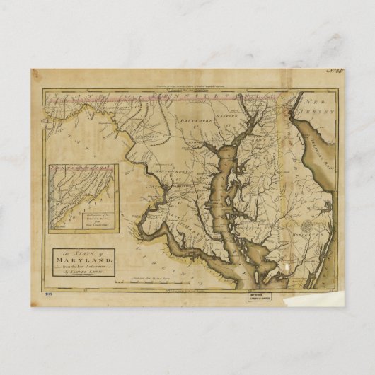 Karte des Staat Maryland (1795) (Vorderseite)