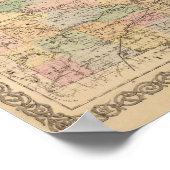 Karte des Staat Minnesota, 1874 Poster (Ecke)