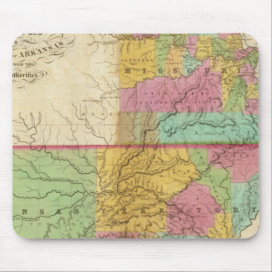 Karte des Staat Missouri Mousepad