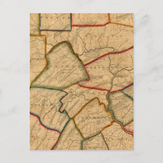 Karte des Staat Pennsylvania (Vorderseite)