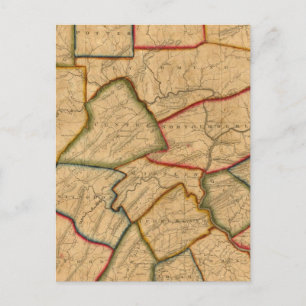 Karte des Staat Pennsylvania