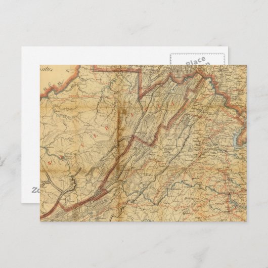 Karte des Staat Virginia (Vorne/Hinten)