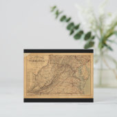 Karte des Staat Virginia (1865) (Stehend Vorderseite)