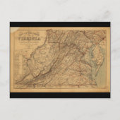 Karte des Staat Virginia (1865) (Vorderseite)