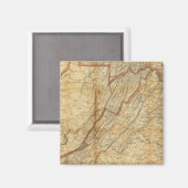 Karte des Staat Virginia Magnet (Vorderseite/Rückseite)