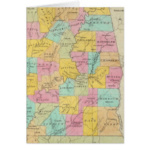 Karte des Staat von Alabama