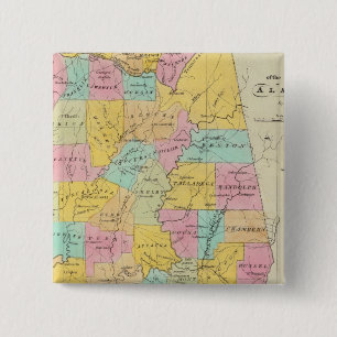 Karte des Staat von Alabama Button
