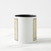 Karte des Staat von Alabama Tasse (Zentrum)