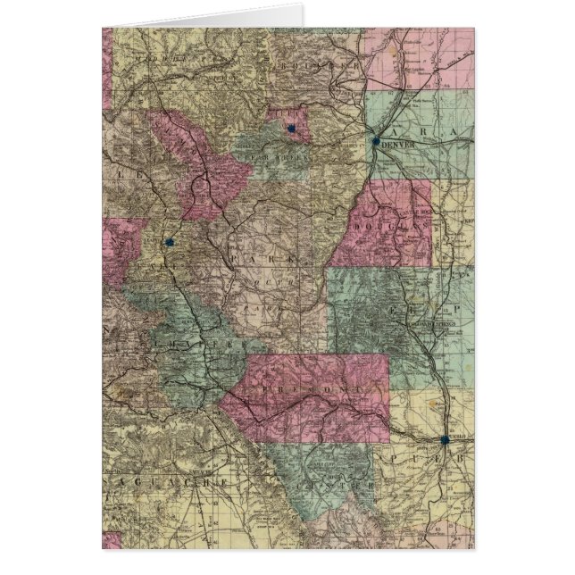 Karte des Staat von Colorado (Vorne)