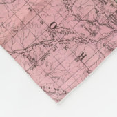 Karte des Staat von Colorado Fleecedecke (Ecke)