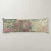 Karte des Staat von Colorado Seitenschläferkissen (Rückseite)