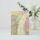 Karte des Staat von Michigan (Stehend Vorderseite)