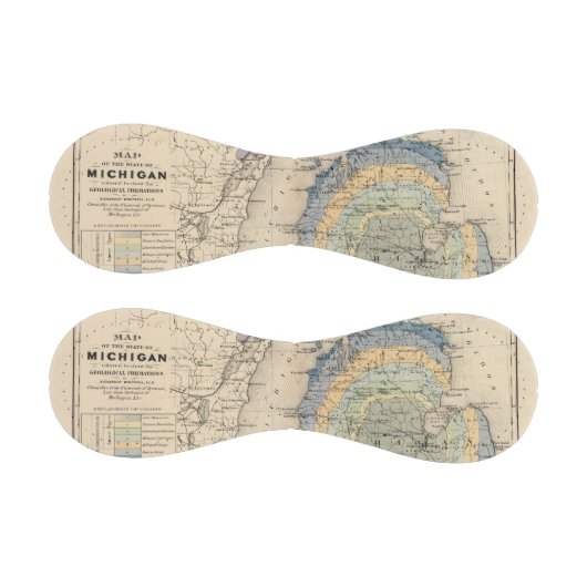 Karte des Staat von Michigan Baseball (Paneele)