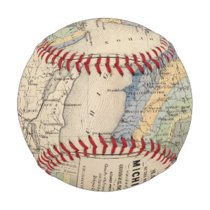 Karte des Staat von Michigan Baseball