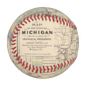 Karte des Staat von Michigan Baseball (Vorderseite Links)