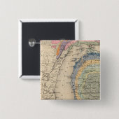 Karte des Staat von Michigan Button (Vorne & Hinten)