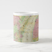 Karte des Staat von Michigan Jumbo-Tasse (Vorderseite)