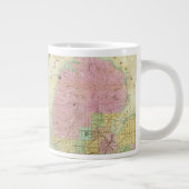 Karte des Staat von Michigan Jumbo-Tasse (Rechts)