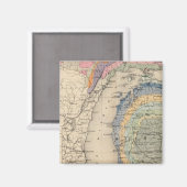 Karte des Staat von Michigan Magnet (Vorderseite/Rückseite)