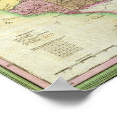 Karte des Staat von Michigan Poster (Ecke)