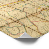 Karte des Staat von New York Poster (Ecke)