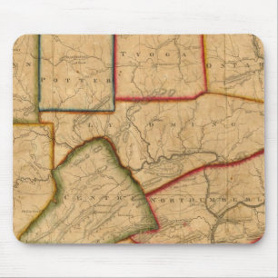 Karte des Staat von Pennsylvania Mousepad