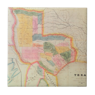 Karte des Staat von Texas   1835 Fliese