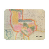 Karte des Staat von Texas | 1835 Magnet (Horizontal)