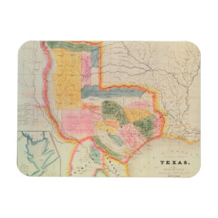 Karte des Staat von Texas 1835 Magnet