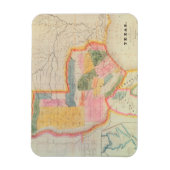 Karte des Staat von Texas | 1835 Magnet (Vertikal)