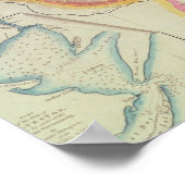 Karte des Staat von Texas | 1835 Poster (Ecke)