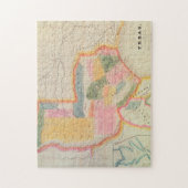 Karte des Staat von Texas | 1835 Puzzle (Vertikal)