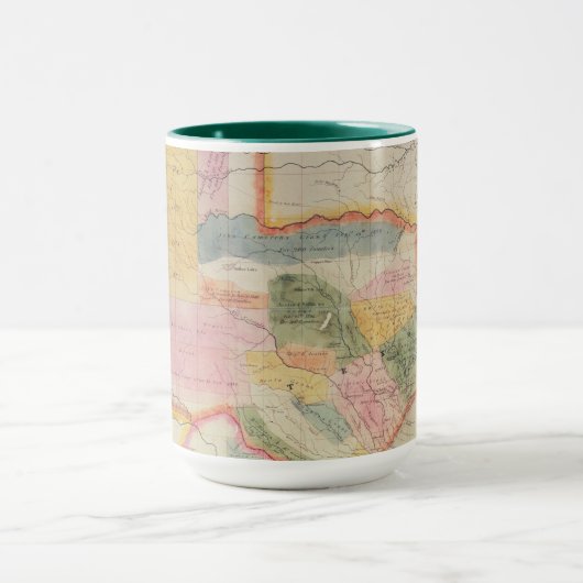 Karte des Staat von Texas | 1835 Tasse (Zentrum)