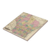 Karte des Staat von Wisconsin Fliese (Seite)