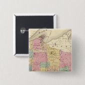 Karte des Staat Wisconsin Button (Vorne & Hinten)