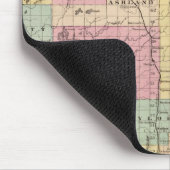 Karte des Staat Wisconsin Mousepad (Ecke)