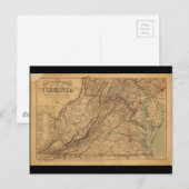 Karte des Staates Virginia (1865) (Vorne/Hinten)