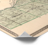 Karte des Starke-Landkreises mit Knox Poster (Ecke)